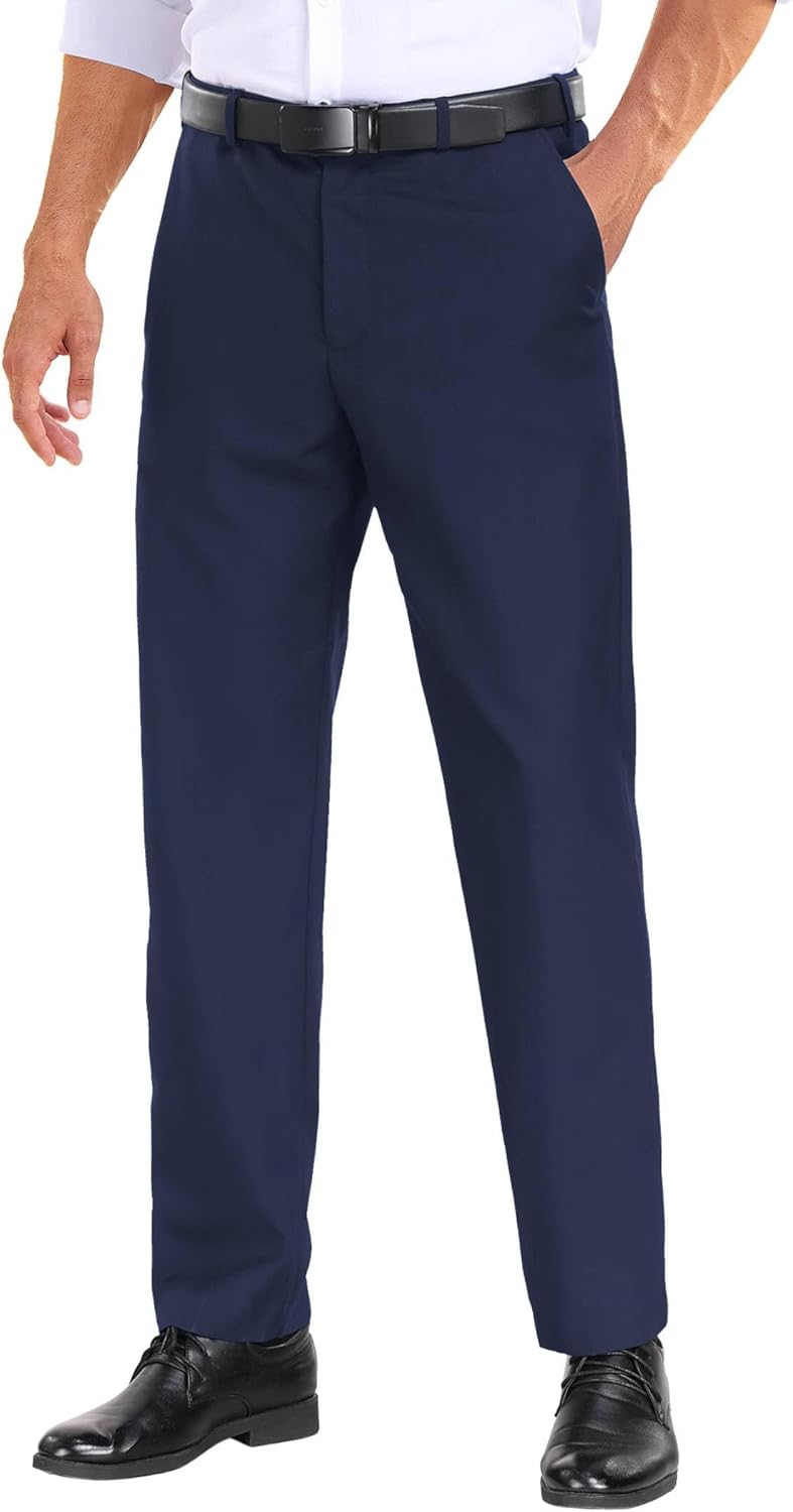 COOFANDY Mens Dress Pants with Expandable Waist for Comfort