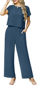 Casual Women's Crop Top and Cap Sleeve Set Perfect for Summer