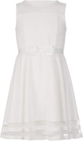 Calvin Klein Girls Sleeveless Party Dress, Fit and Flare - Classic