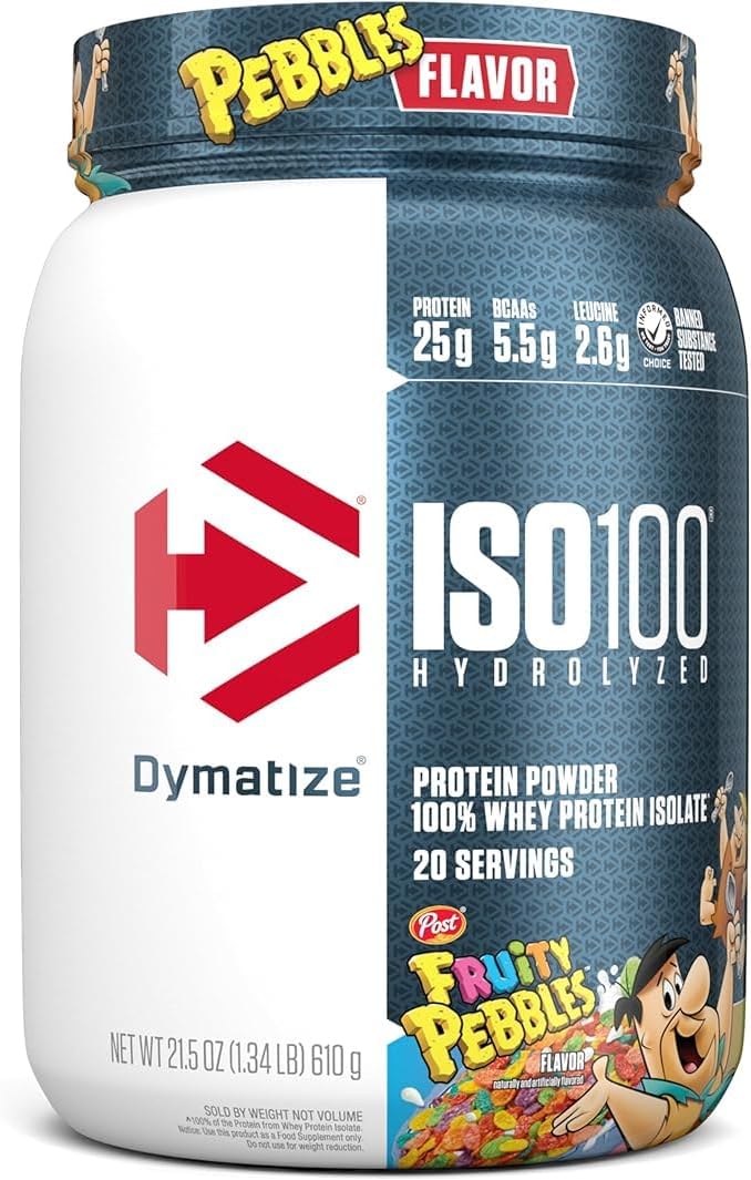 Dymatize ISO100 Fruity Pebbles Protein Powder for Muscle Growth