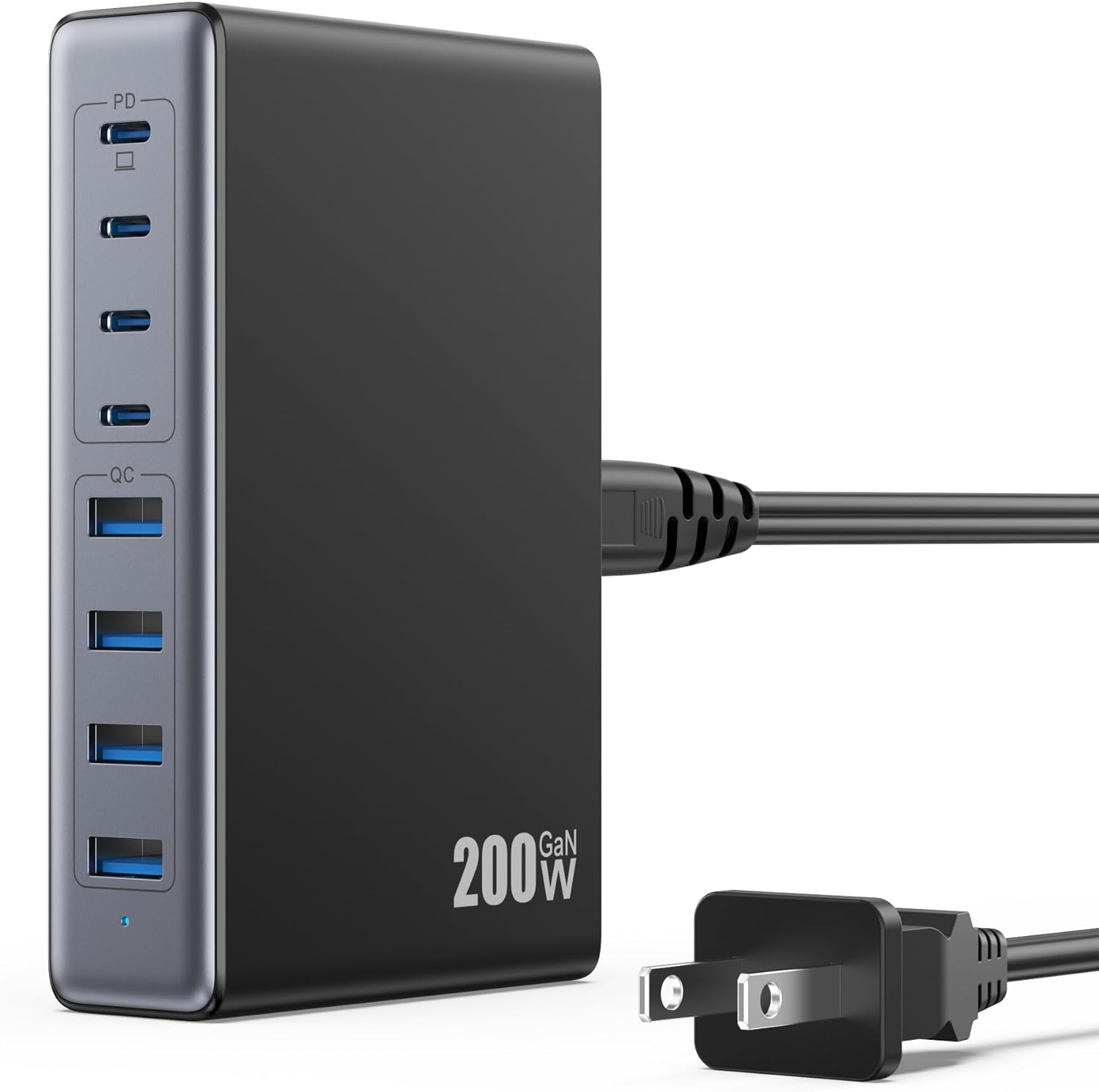 Fast Charge Hub: 200W USB C Charger for MacBook & More - LanLuk
