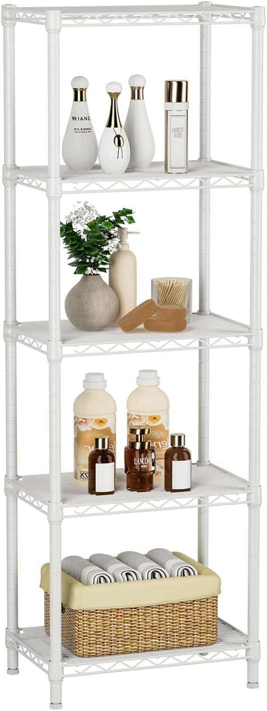 Small 5 Tire Shelves Storage Wire Shelving Unit for Home Use