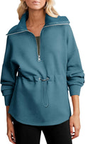 Dokotoo Women's Oversized Half Zip Hoodie for Effortless Style