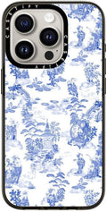 Compact iPhone 15 Pro Case Moon Caravan Toile - Slim 4 ft Protection