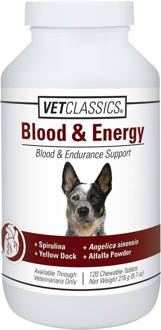 Vet Classics Blood & Energy Support for Dogs - 120 Chewable Tablets