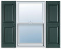 Exterior Solutions Raised Panel Exterior Vinyl Shutter, 15 in x 59 in