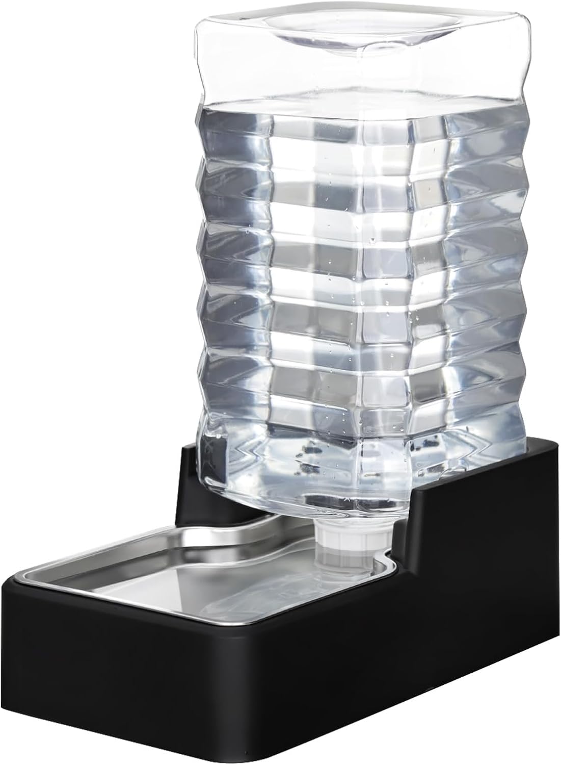 RIZZARI Stainless Steel Pet Water Feeder: 9.5L Automatic Dispenser