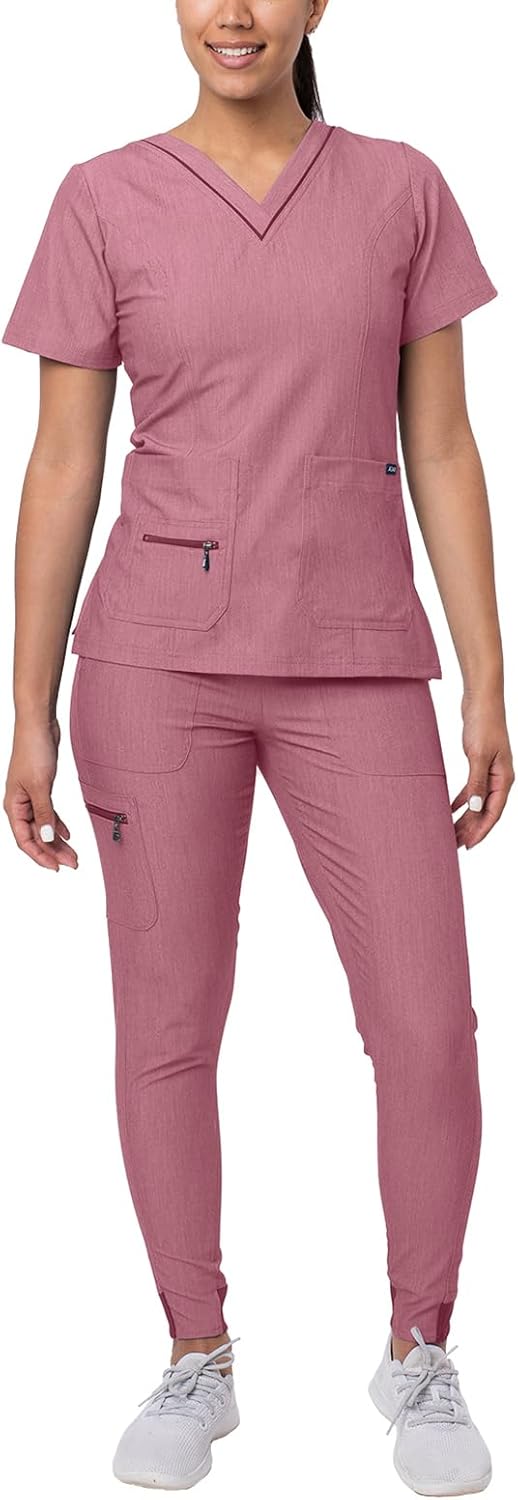 Adar Pro Flawless Plus Scrub Set for Women - Stylish Comfort