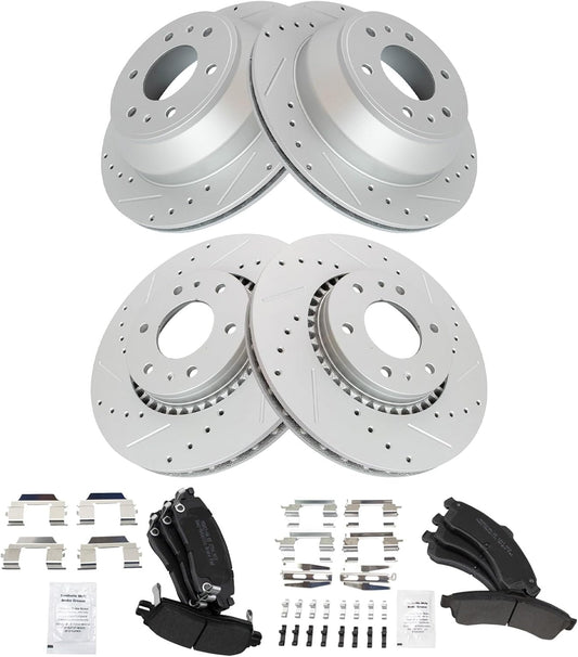 TRQ Premium G-Coated Brake Pad & Rotor Kit for Chevrolet SSR