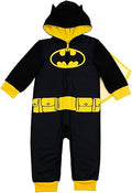 Justice League Superman Batman Flash Zip Up Pajama Coverall - Cozy