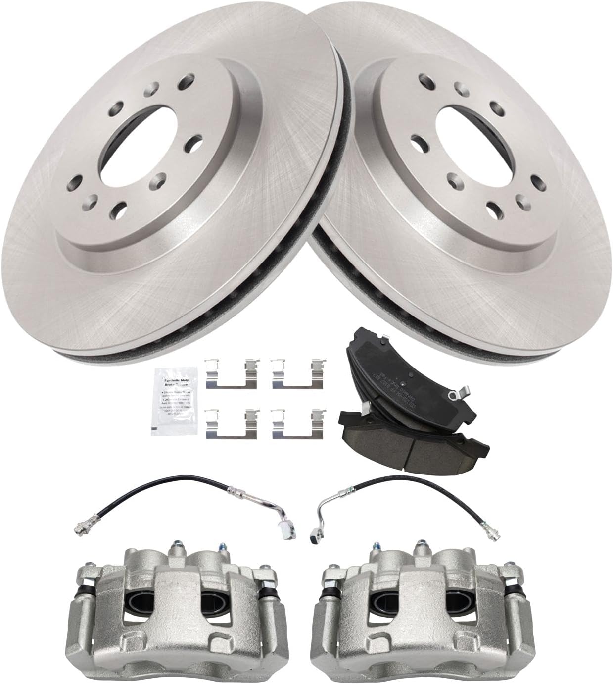 TRQ Front Brake Pad & Rotor Kit for Chevrolet Impala 2006-2013
