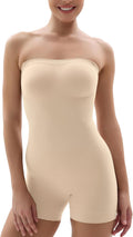 Strapless Shortie Bodysuit for Women Tummy Control