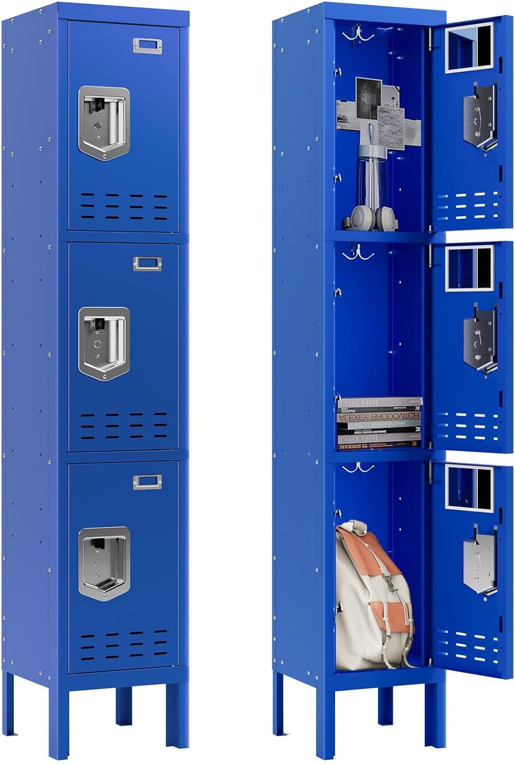 Metal Storage Locker with Lock & Card Slot - Secure Steel Locker