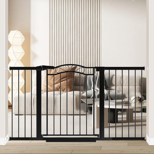 Baby Gates for Kids and Pets - 57.1in to 59.8in Wide Safety Gate