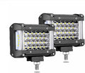 Side Shooter LED Pod Lights 4in Quad Row - Bright Combo Beam