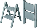 Taranta 2 Step Ladder Lightweight Folding Step Stool - Slim Storage