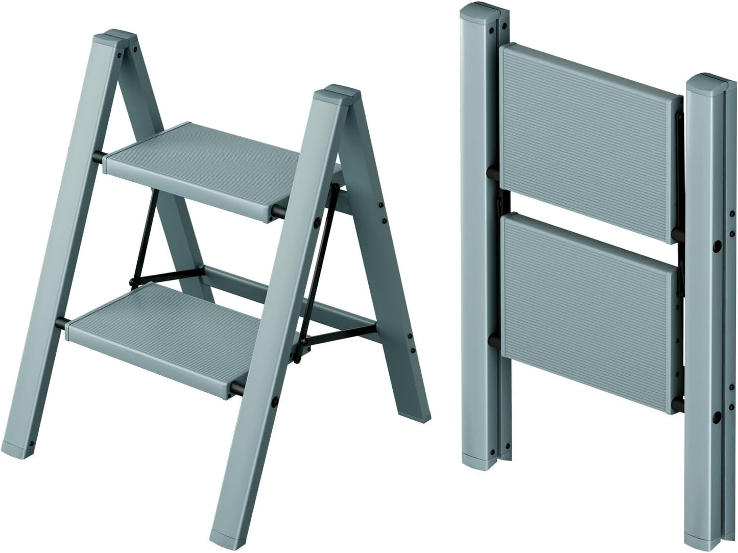 Taranta 2 Step Ladder - Lightweight Folding Step Stool for Home