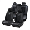 Coverado Car Seat Covers Full Set - Breathable Fabric and Faux Leather