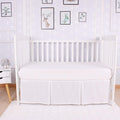 Box Pleated Crib Bed Skirt 100% Cotton 800 TC - Premium Nursery