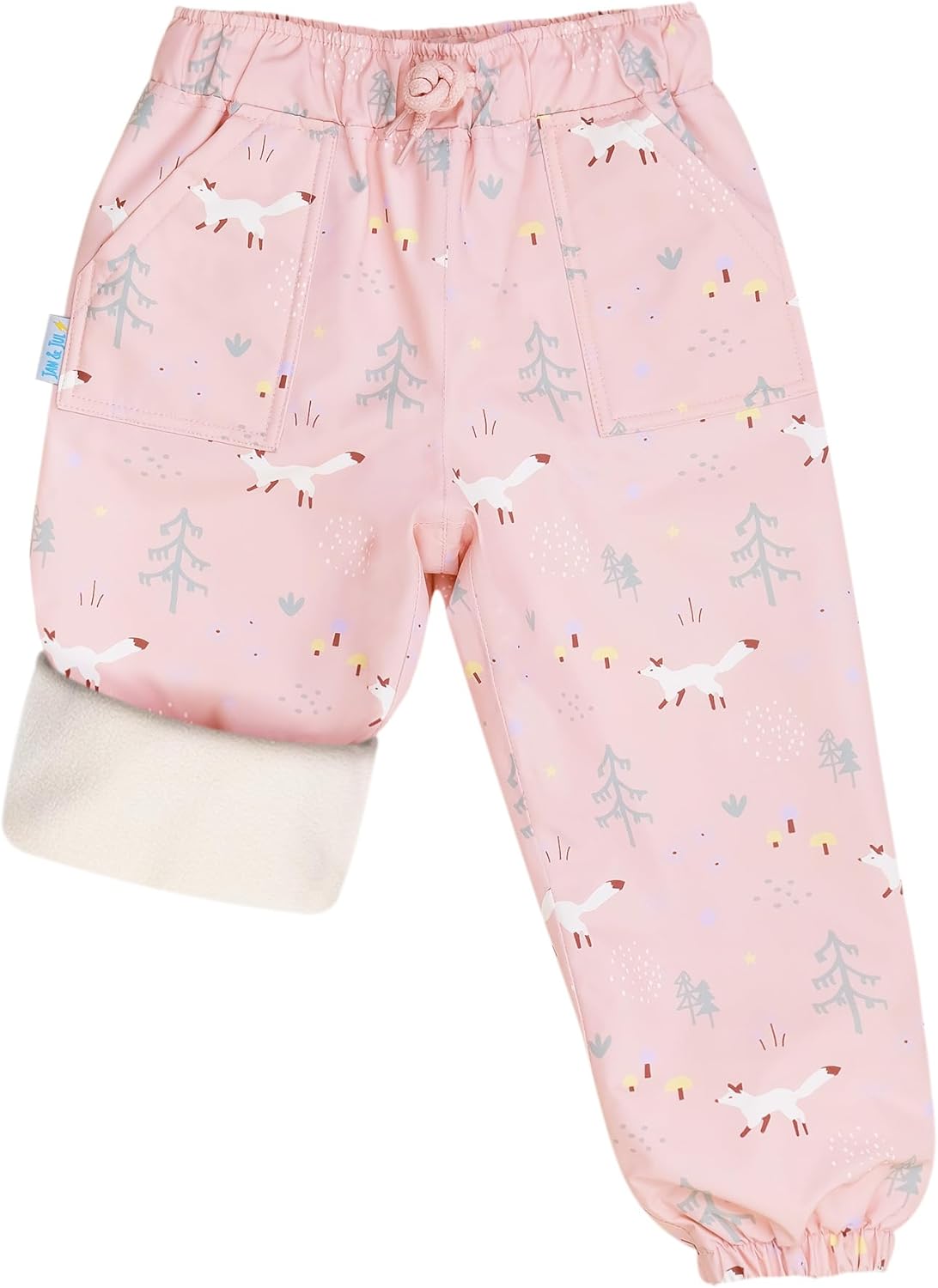Waterproof Fleece Lined Snow and Rain Pants for Kids Comfort