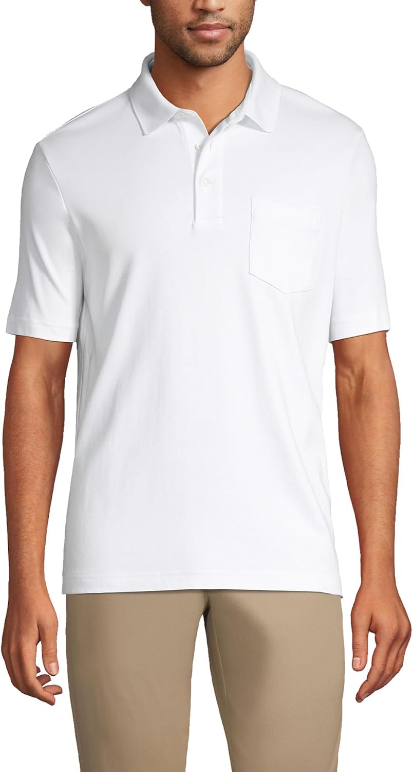 Men's Short Sleeve Supima Cotton Polo Shirt with Pocket