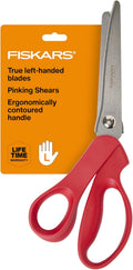 Fiskars 8 Premier Left-Handed Pinking Shears - Zigzag Edge for Fabric