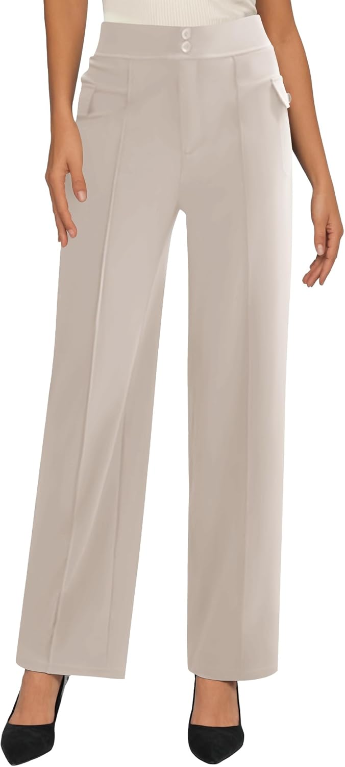 SEMARO Womens High Waist Dress Pants for Business Casual
