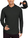Men's Hooded Sun Shirt UPF 50+ - Cooling Fishing Hoodie