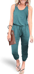 PRETTYGARDEN Womens Jumpsuit Casual Summer Romper - Flattering Loose