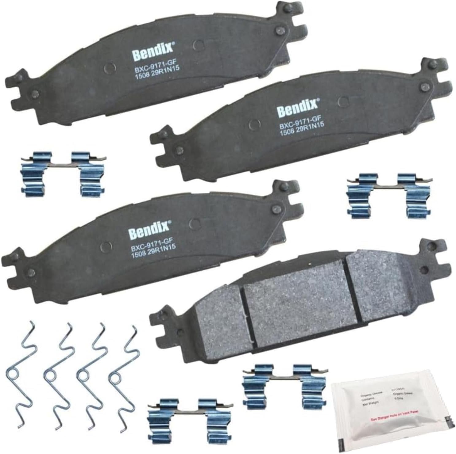 Bendix Priority1 CFC1508 Ceramic Brake Pads for Ford Vehicles