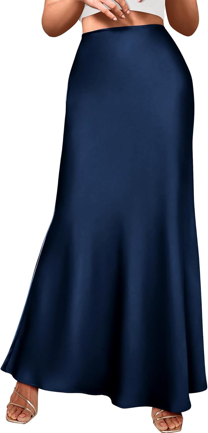 BTFBM Womens Fall Skirts High Waisted Cocktail Party Maxi Skirt