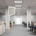 Soundsulate White/Light Gray Acoustic Ceiling Tiles, 23.75 in - Sound