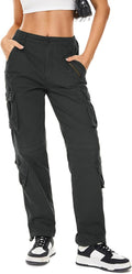 Womens Cargo Army Combat Work Pants with 8 Pockets - Casual