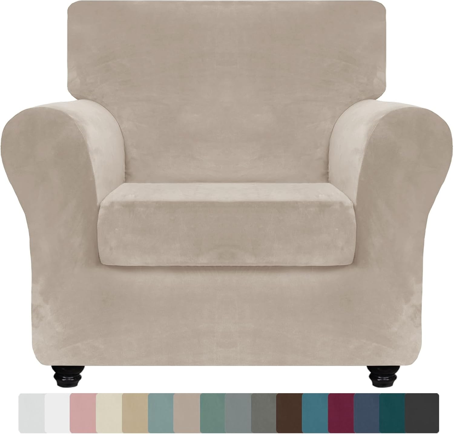 Luxury Velvet Chair Slipcovers for Armchairs - Soft & Stylish