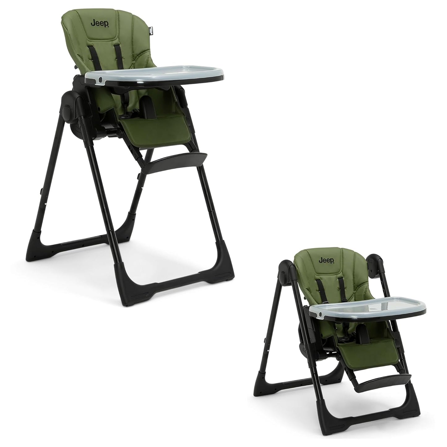 Jeep Convertible 2-in-1 High Chair for Babies and Toddlers