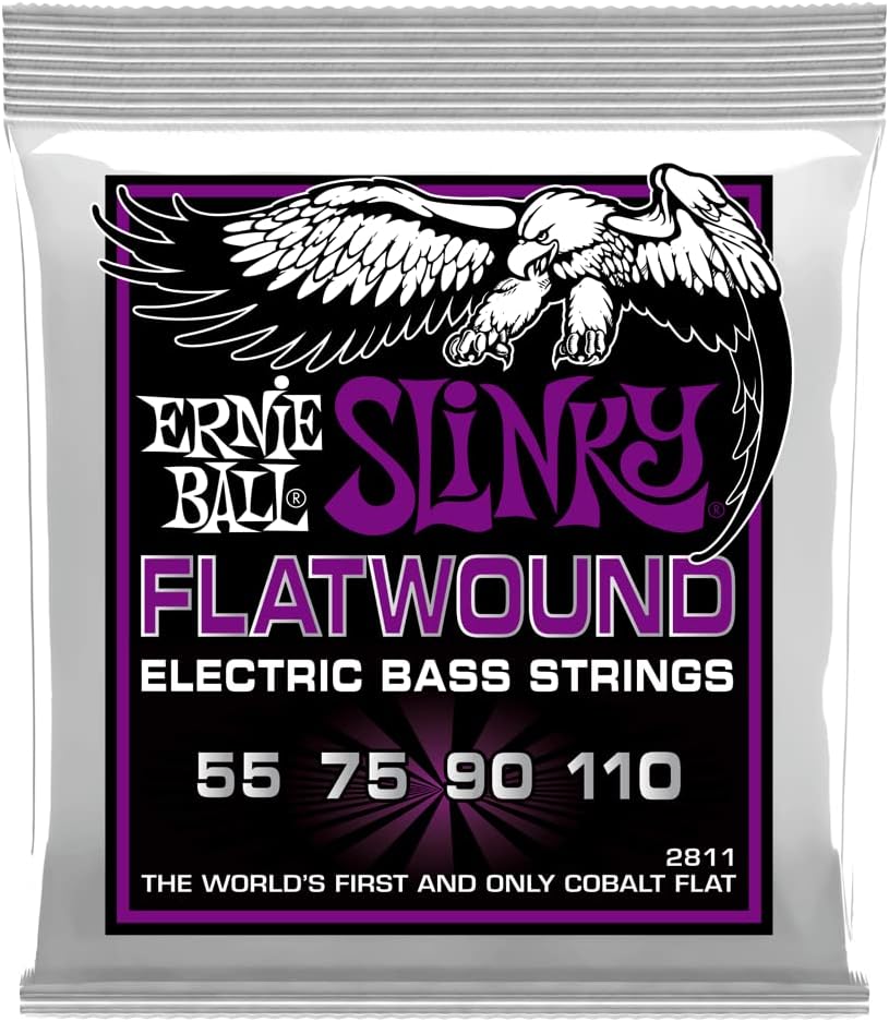 Ernie Ball Power Slinky Flatwound Bass Strings for Ultimate Tone