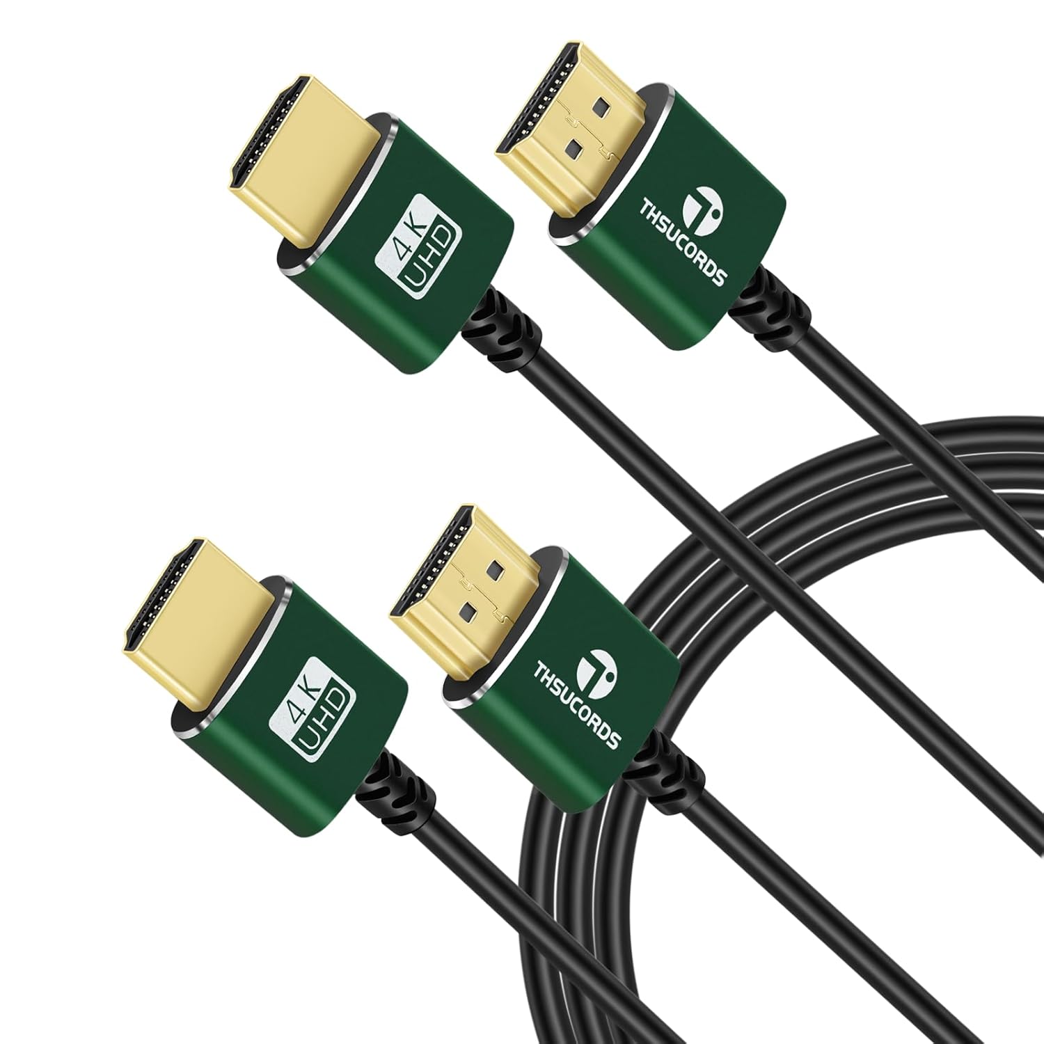 Ultra Thin HDMI Cable 3.3FT 2 Pack, 4K@60Hz, High Speed