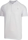 Three Sixty Six Collarless Golf Shirt for Men - Breathable Dry Fit