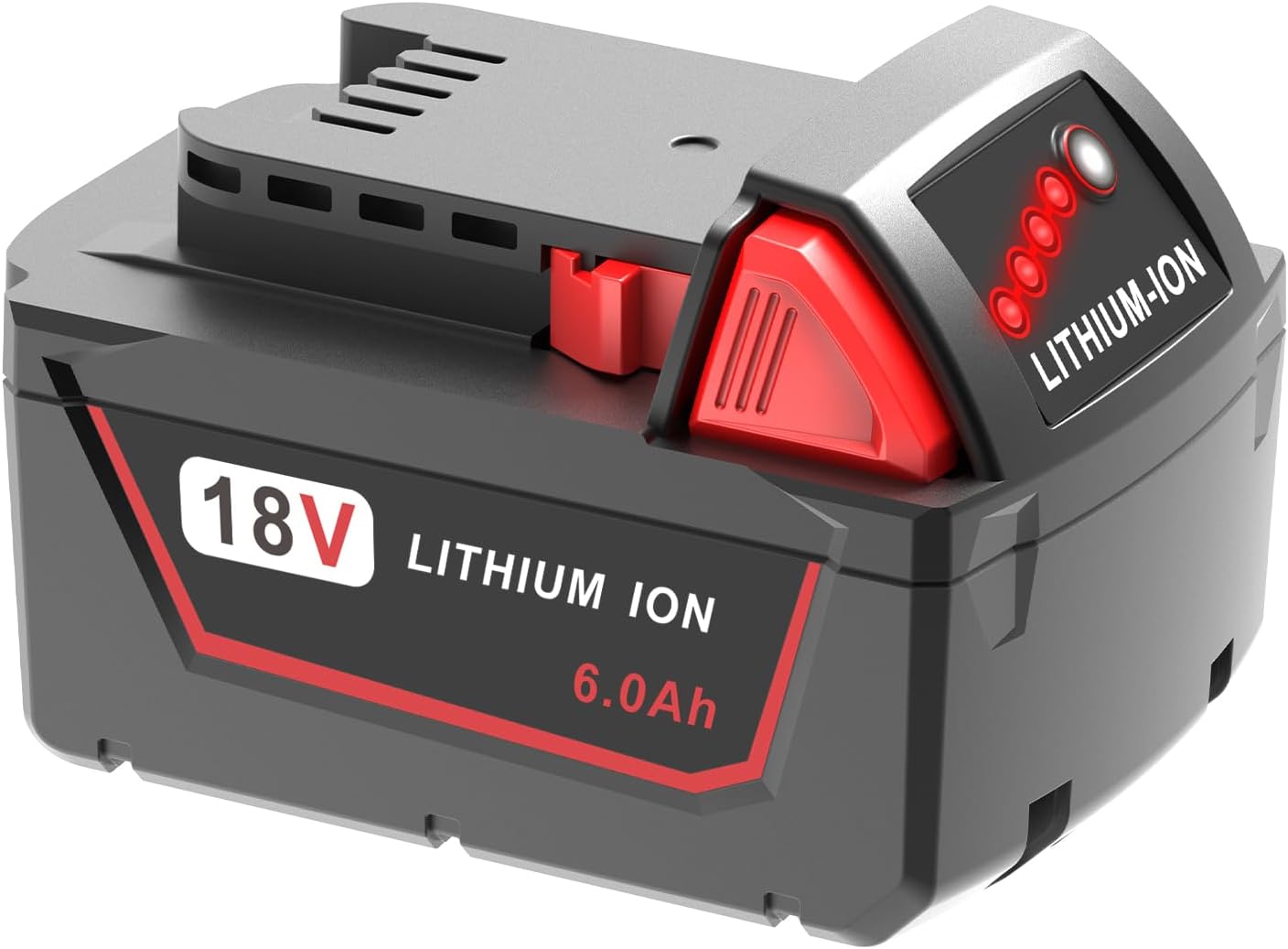 6.0Ah 18V Lithium Battery Replacement for Milwaukee Tools
