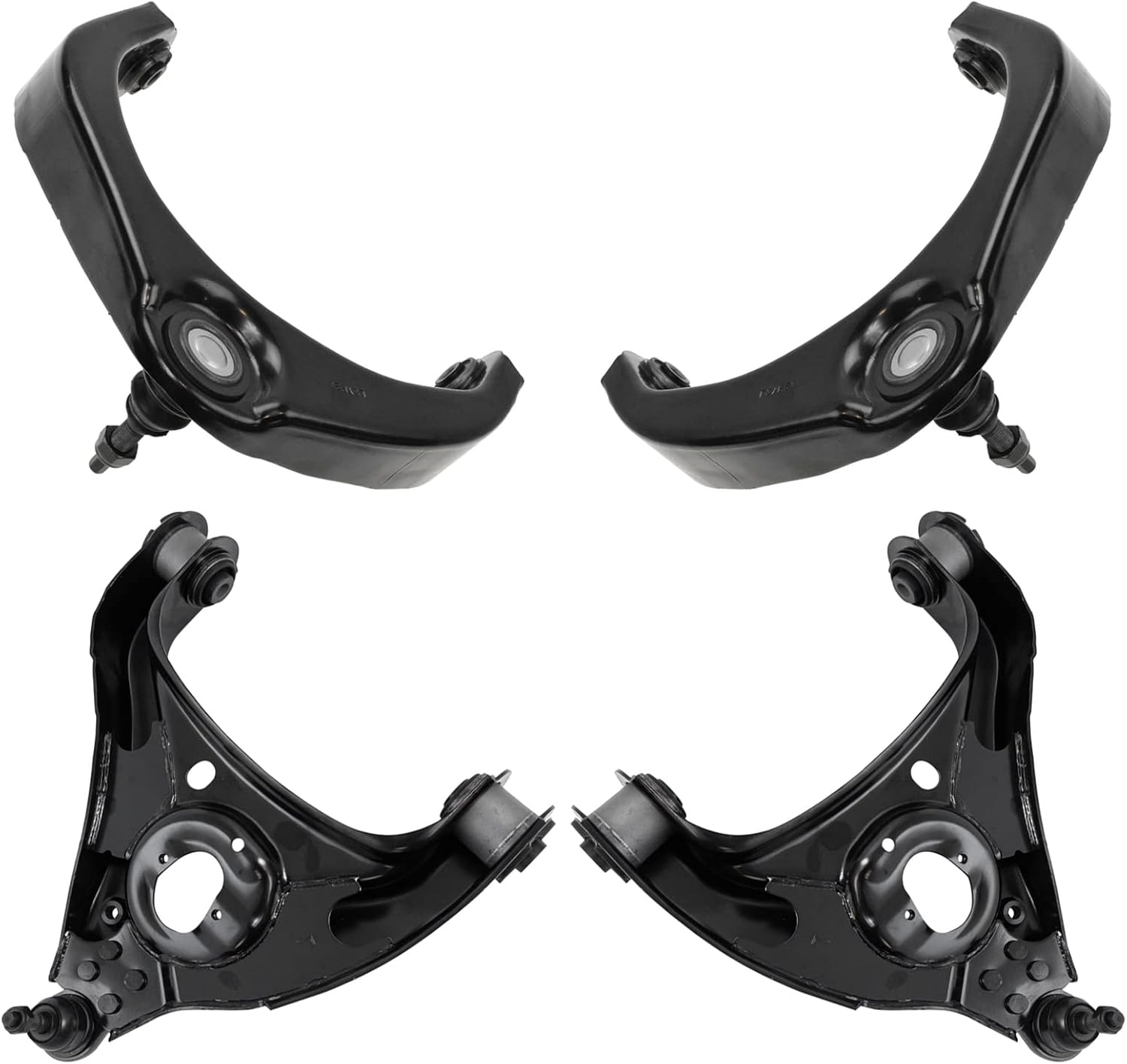 TRQ Front Upper & Lower Control Arm Set for Dodge Ram 1500