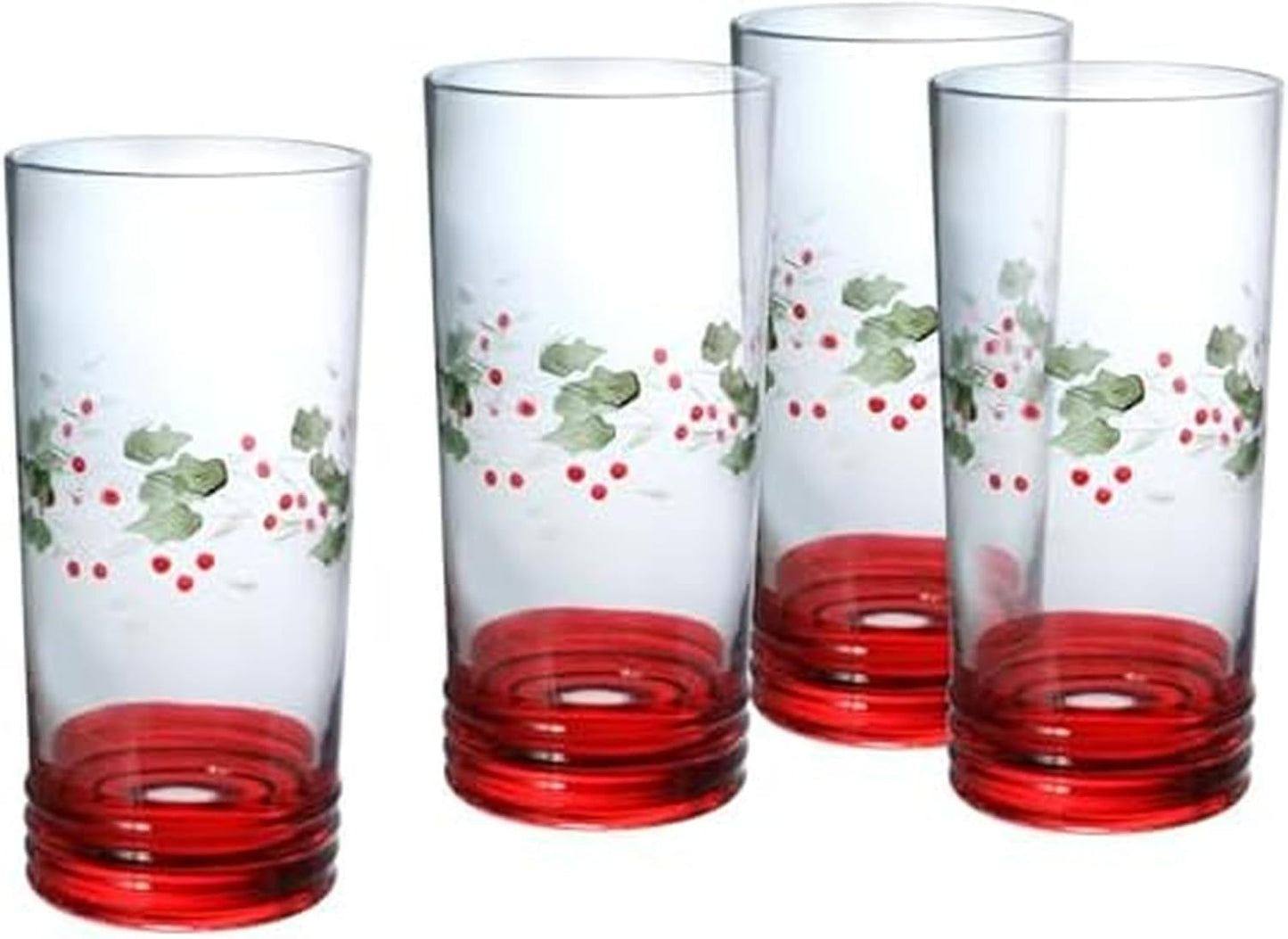 Pfaltzgraff Winterberry Cooler Glasses Set for Refreshing Drinks