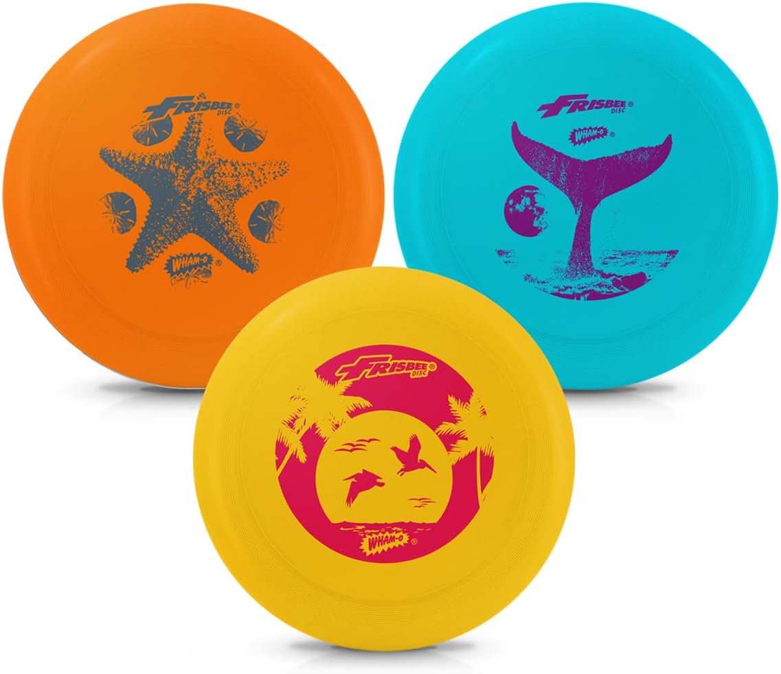 Wham-O Malibu Beach Flyer Discs - Light and Colorful Trio