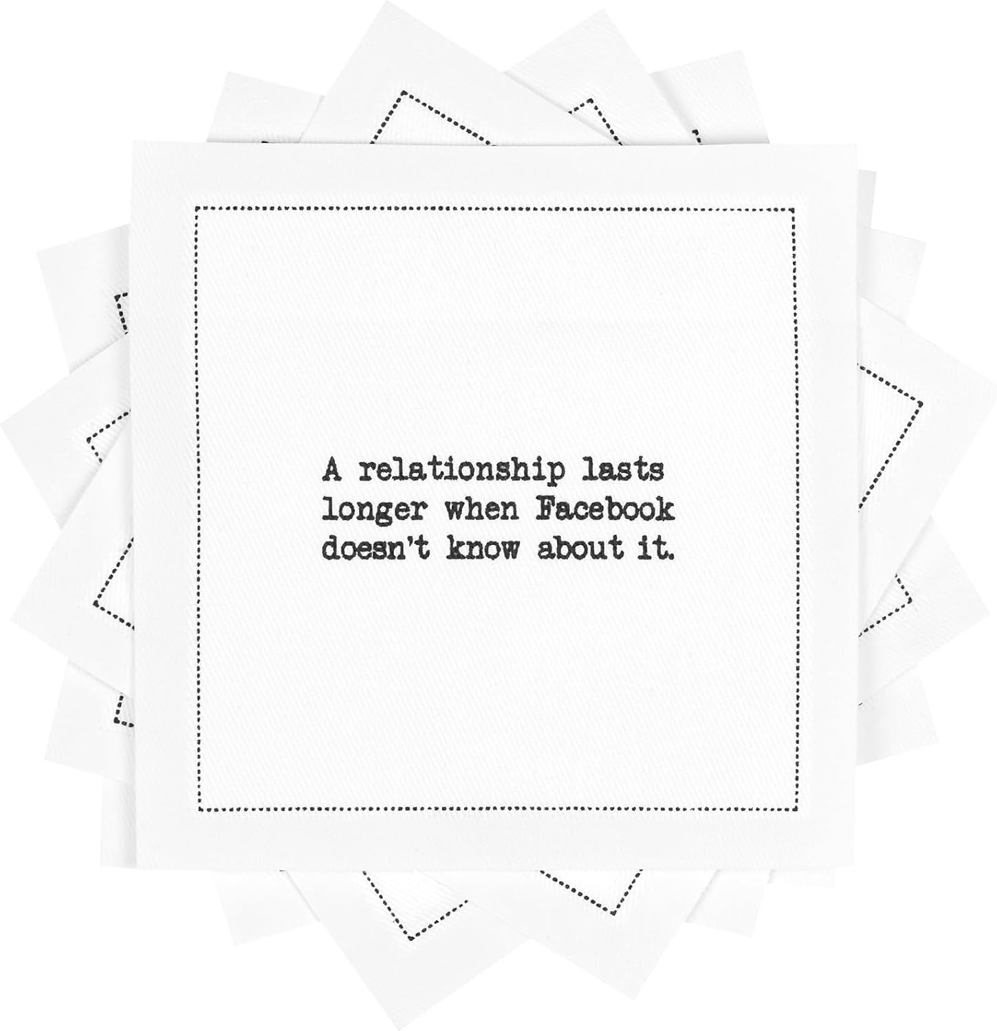 Funny Relationship Quotes Cocktail Napkins for Parties & Events