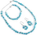 Raw Turquoise Gemstone Jewelry Set for Women - Healing Chakra