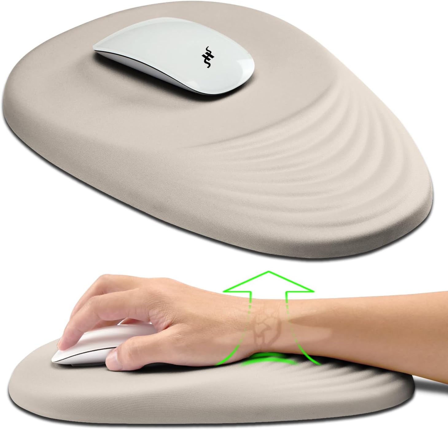 Hokafenle Ergonomic Wrist Support Mousepad - Pain Relief!