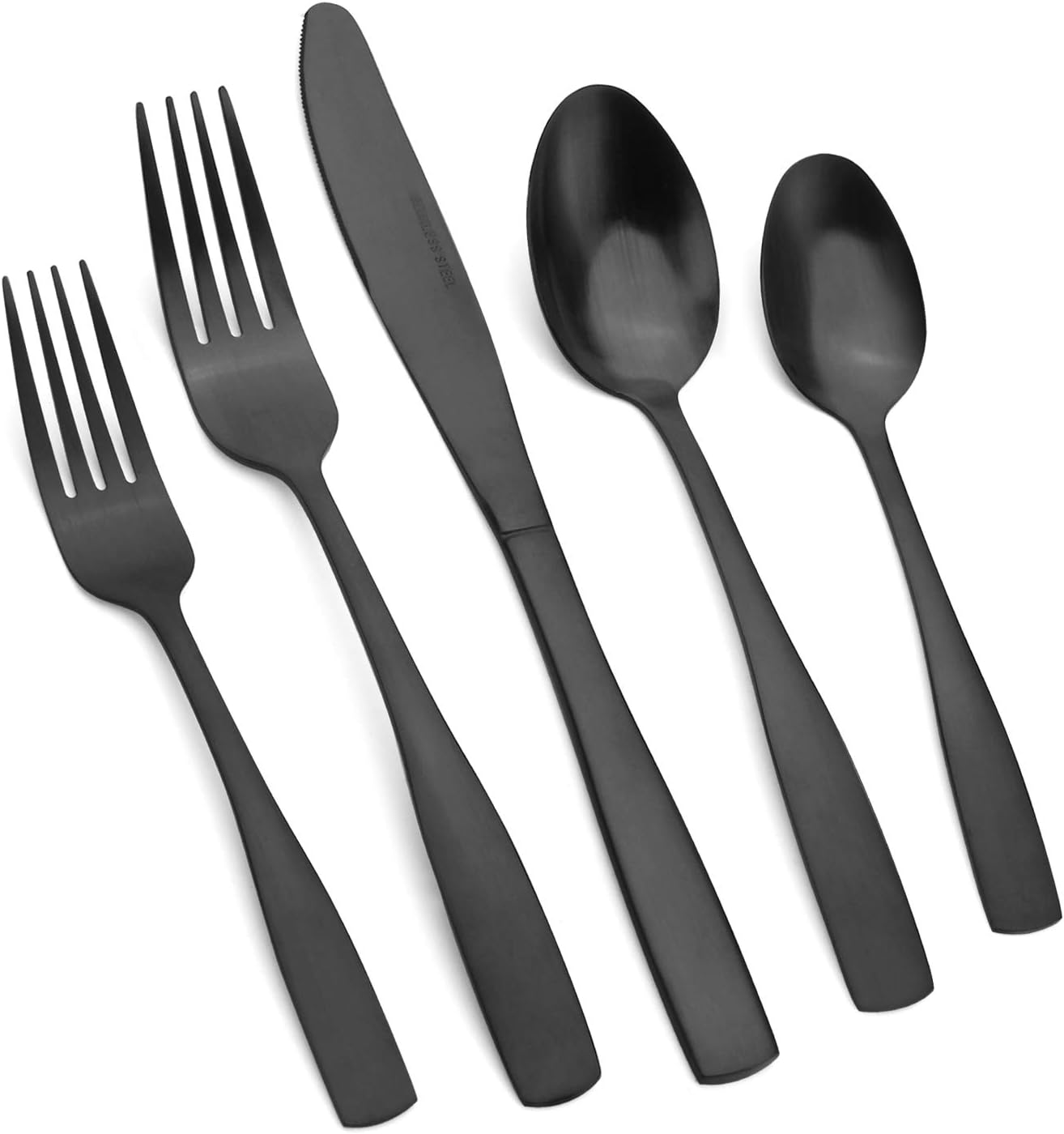 Vanys 40-Piece Silverware Set for 8, Modern Flatware Cutlery