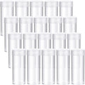 Quarter Tubes for Coins 60 Pack - Clear Plastic Storage Tubes