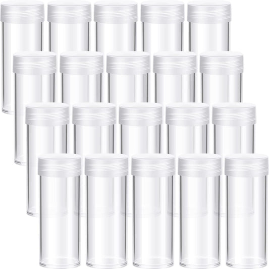 Qunclay 60 Pieces Quarter Tubes for Coin Storage and Organization