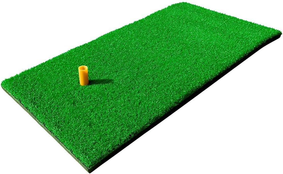 Premium Golf Mat with Rubber Tee Holder - Indoor/Outdoor Practice