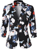Womens 3/4 Sleeve Lightweight Office Blazer Jacket - Smart Casual